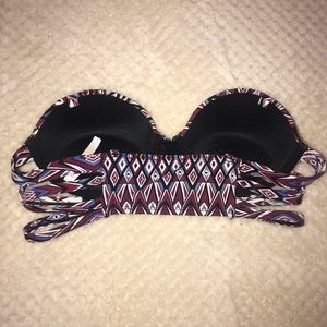 Charlotte Rouse Bikini Top Only Strapless Size M